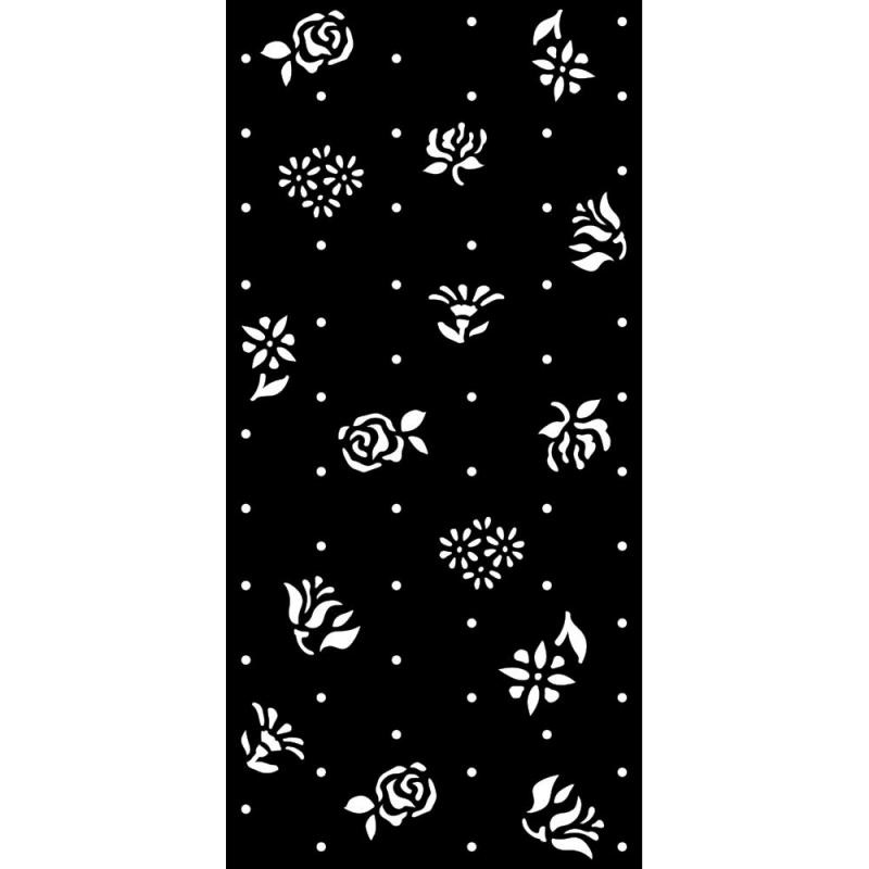 Stamperia Thick stencil cm 12X25 - Garden of Promises rosebuds