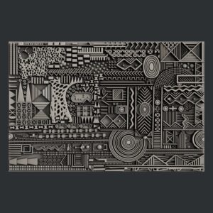 Zuri Design Zuri Mold - Egyptian Texture 1
