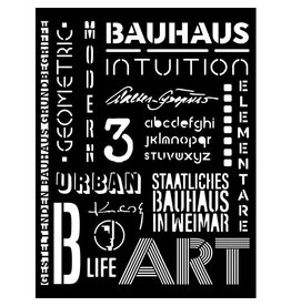 Stamperia Thick stencil cm 20X25 - Bauhaus writings