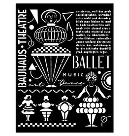 Stamperia Thick stencil cm 20X25 - Bauhaus theatre