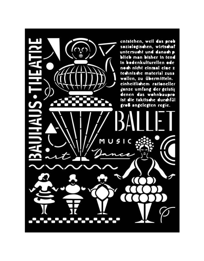 Stamperia Thick stencil cm 20X25 - Bauhaus theatre