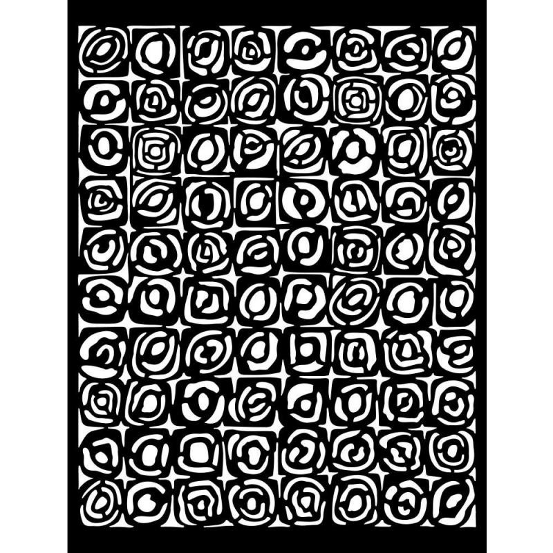 Stamperia Thick stencil cm 20X25 - Bauhaus pattern