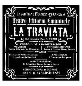 Stamperia Thick stencil cm 18X18 - Desire La Traviata