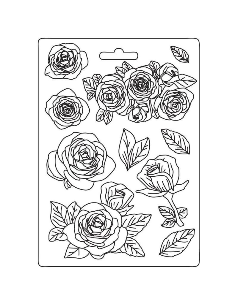 Stamperia Soft Mould A5 - Desire roses