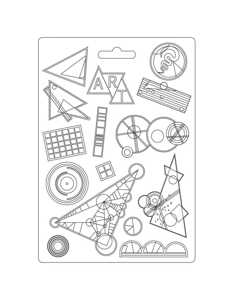 Stamperia Soft Mould A5 - Bauhaus Kandinsky rhythm