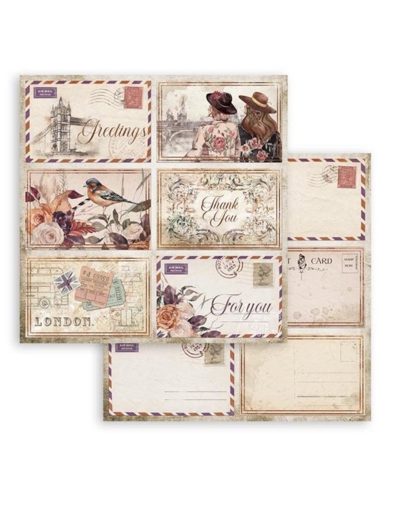 Stamperia Scrapbooking Double face sheet - Our way cards