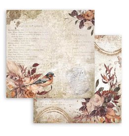 Stamperia Scrapbooking Double face sheet - Our way bird