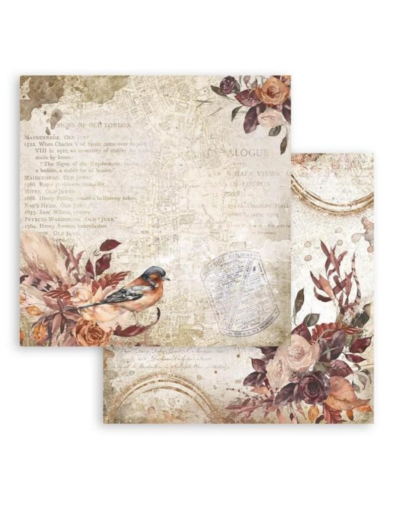 Stamperia Scrapbooking Double face sheet - Our way bird