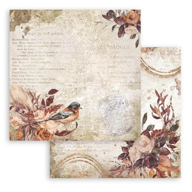 Stamperia Scrapbooking Double face sheet - Our way bird