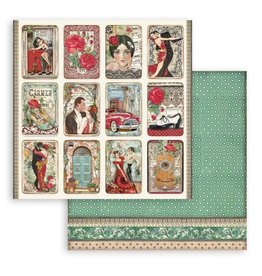 Stamperia Scrapbooking Double face sheet - Desire small cards