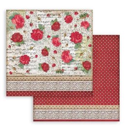 Stamperia Scrapbooking Double face sheet - Desire pattern with roses