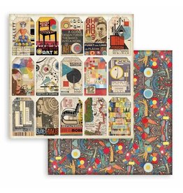 Stamperia Scrapbooking Double face sheet - Bauhaus tags