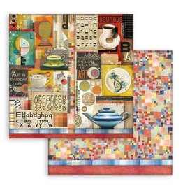 Stamperia Scrapbooking Double face sheet - Bauhaus cups