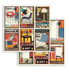 Stamperia Scrapbooking Double face sheet - Bauhaus 6 cards