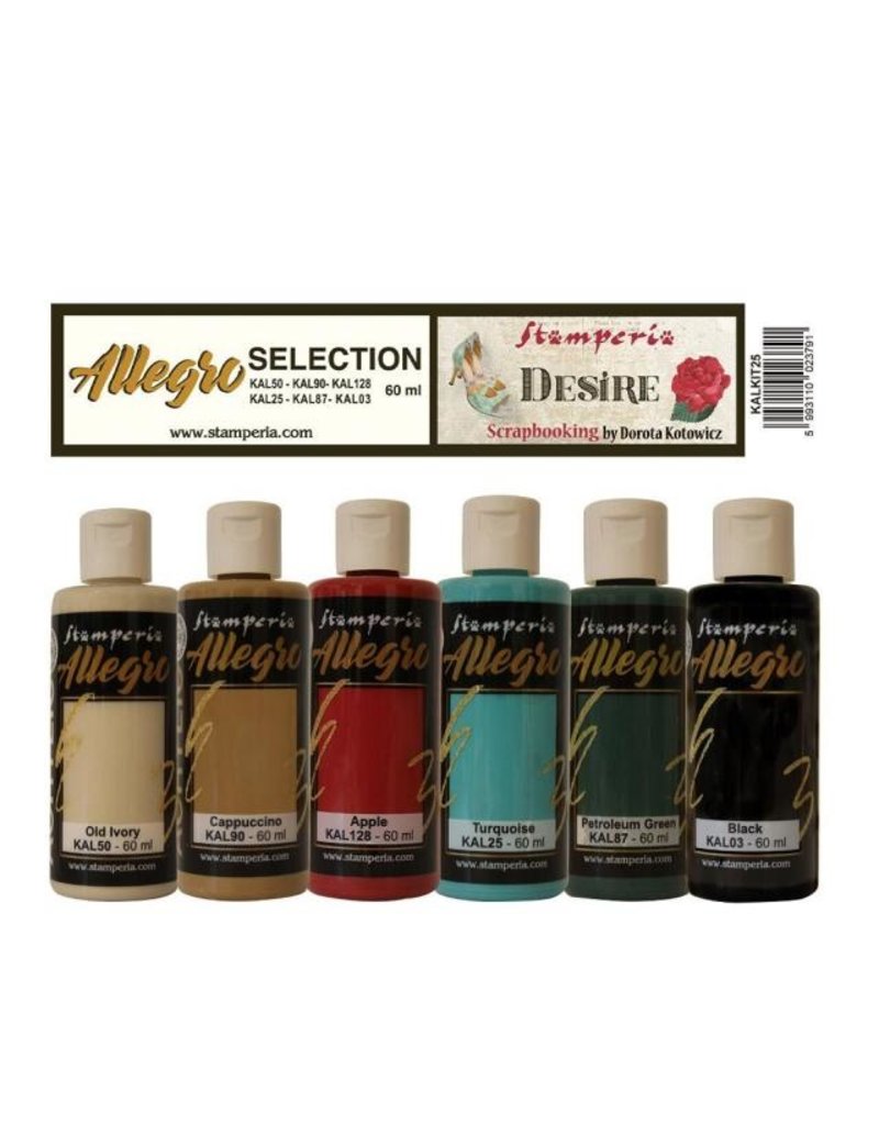 Stamperia Kit 6 Allegro selection Desire