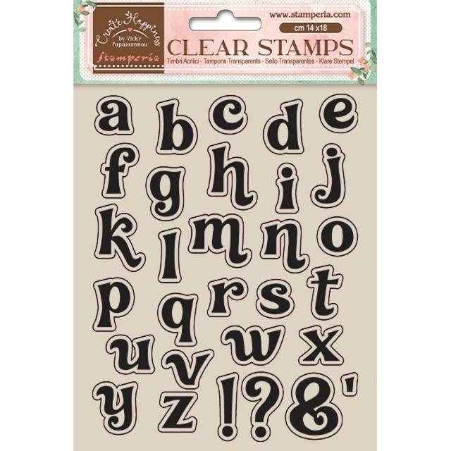 Stamperia Acrylic stamp cm 14x18 - Create Happiness Alphabet