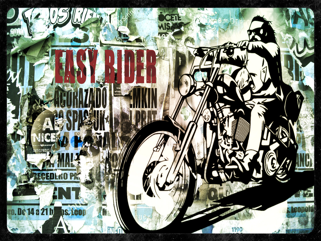 Decoupage Queen Andy Skinner - Easy Rider A3