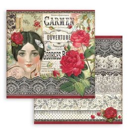 Stamperia Scrapbooking Double face sheet - Desire Carmen