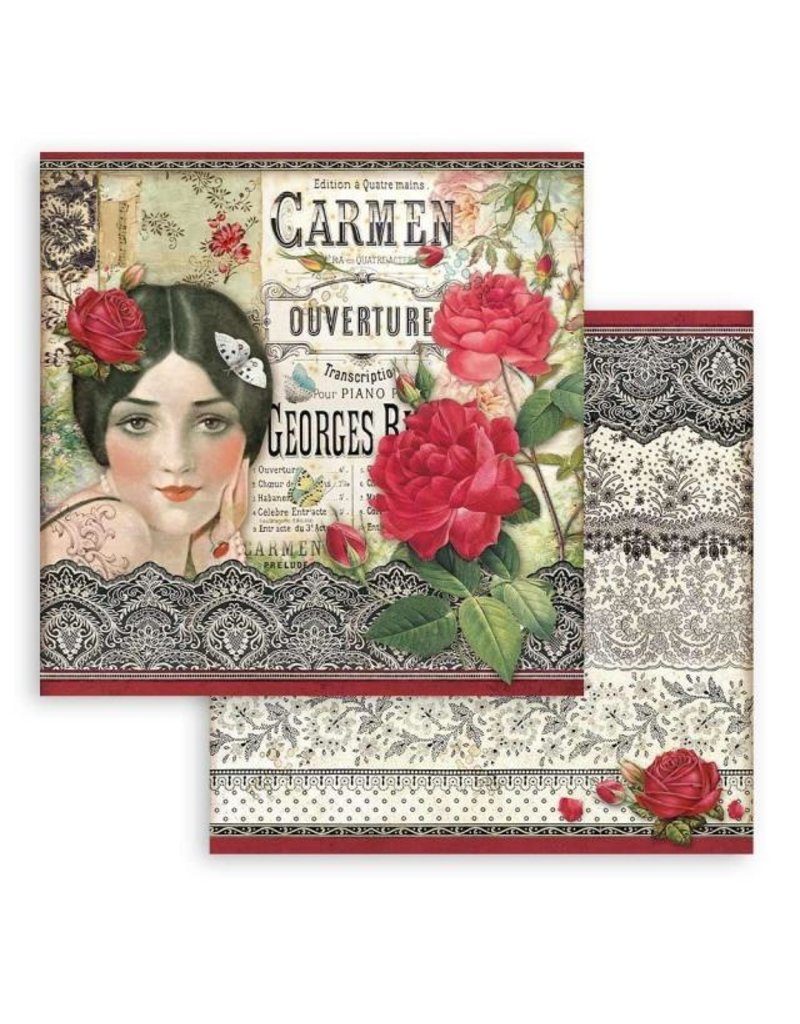 Stamperia Scrapbooking Double face sheet - Desire Carmen