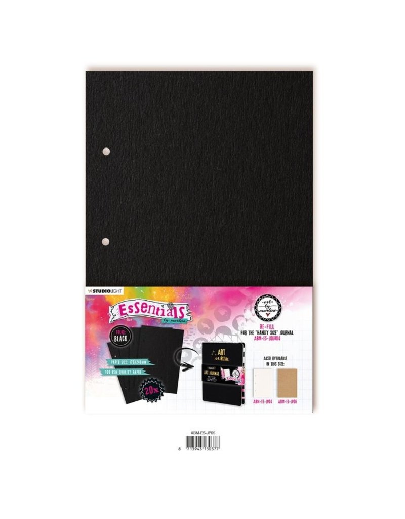 Studio Light Studio Light • Essentials re-fill for The perfect size journal Black