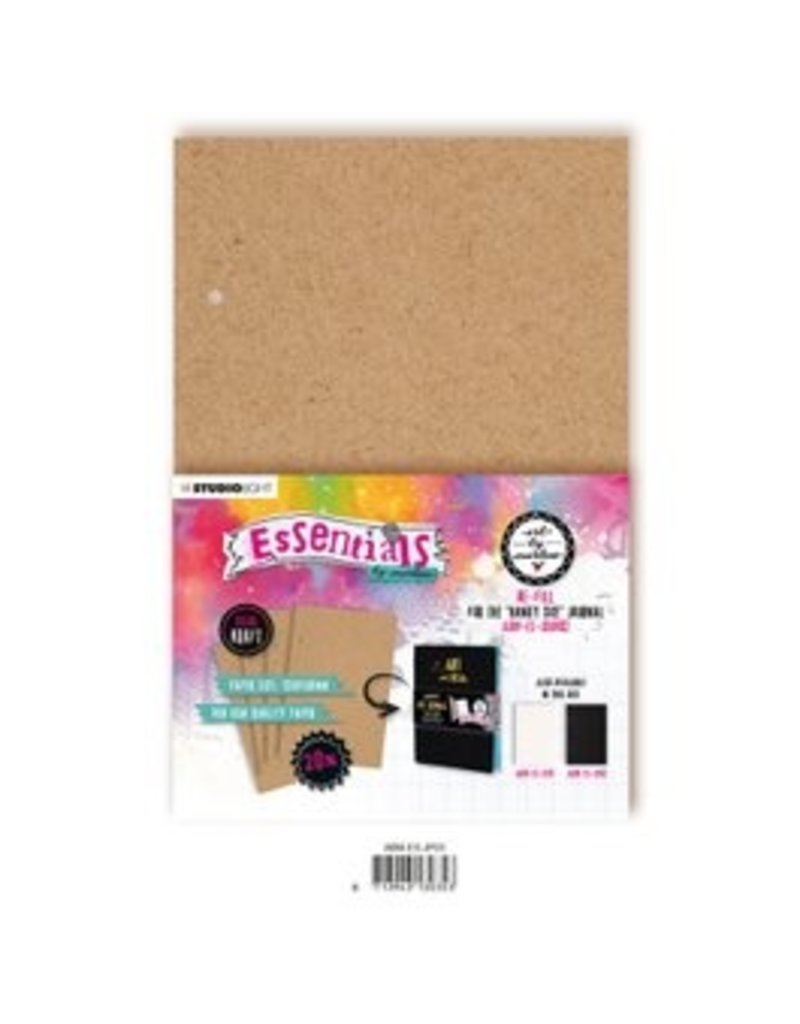 Studio Light Studio Light • Essentials re-fill for The handy size journal Kraft