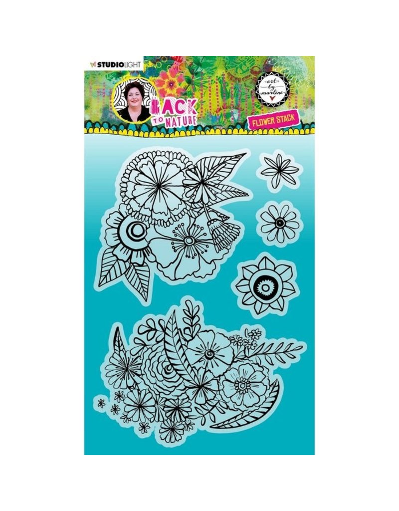 Studio Light Studio Light • Back to Nature Clear Stempel Flower Stack