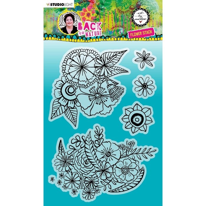 Studio Light Studio Light • Back to Nature Clear Stempel Flower Stack