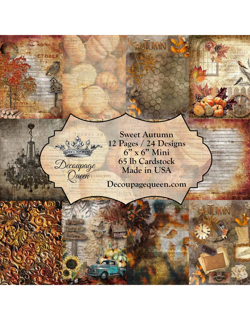 Decoupage Queen Sweet Autumn Scrapbook Set - Mini