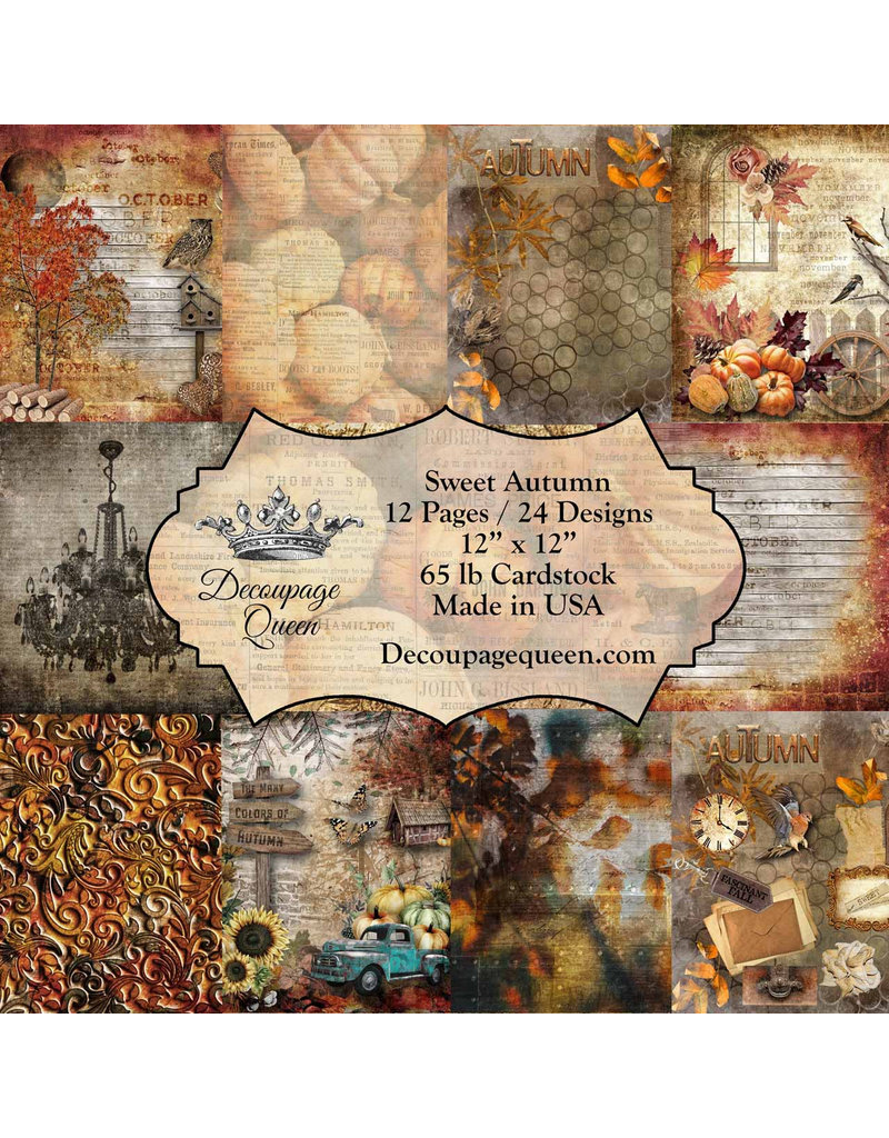 Decoupage Queen Sweet Autumn Scrapbook Set