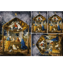 Decoupage Queen Botticelli's Nativity Mini A4