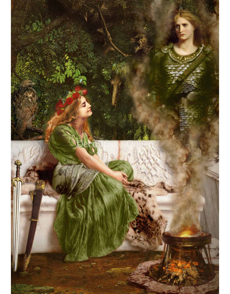 Decoupage Queen Howard David Johnson - Boudica and the Morrigu A4