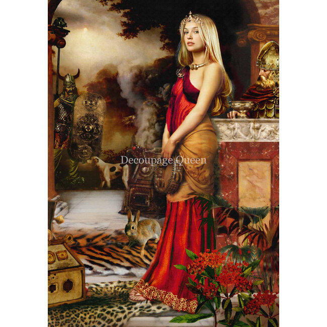 Decoupage Queen Howard David Johnson - Celtic Warrior Queen Boudica A4