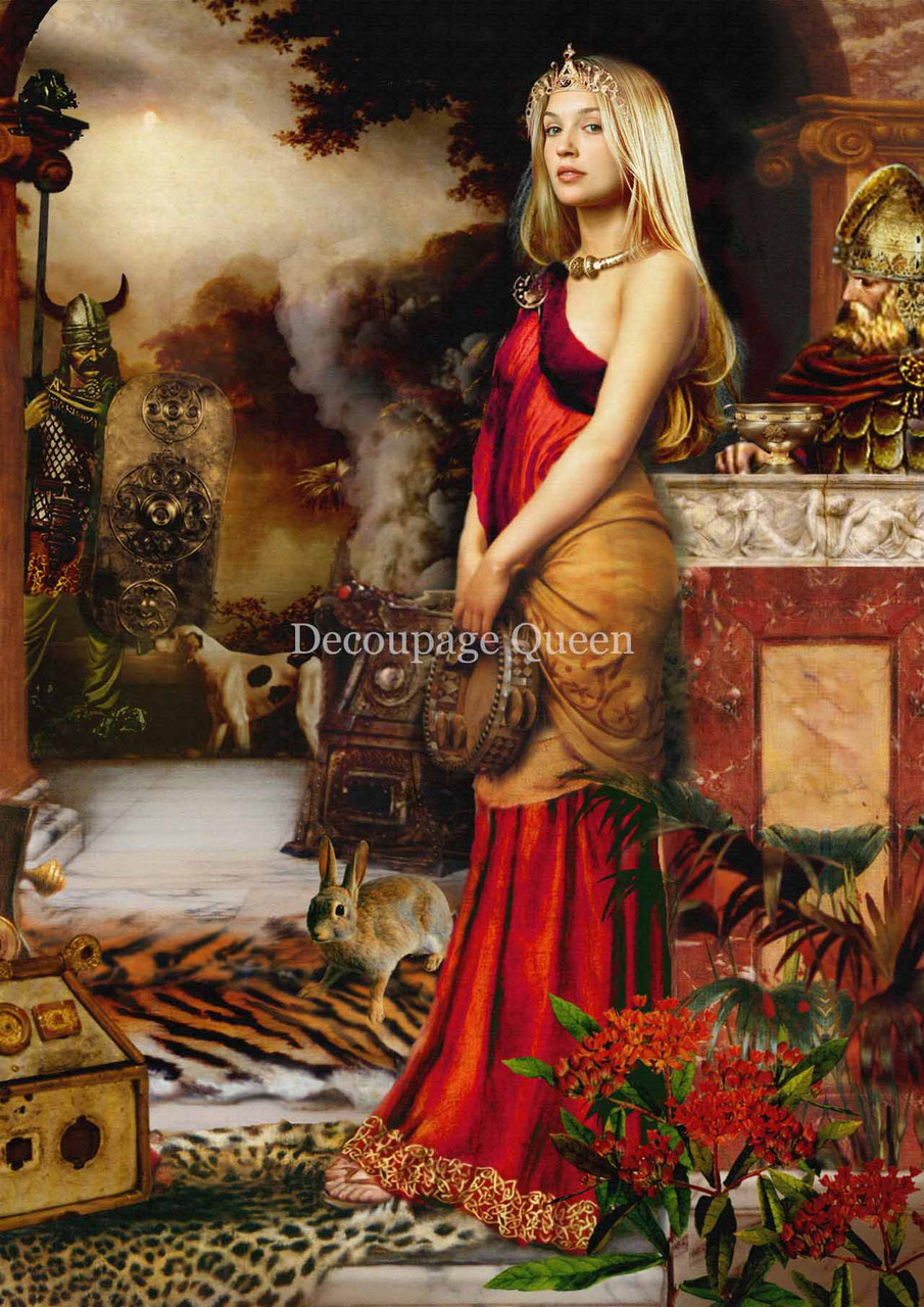 Decoupage Queen Howard David Johnson - Celtic Warrior Queen Boudica A4