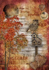 Decoupage Queen October Moon A4