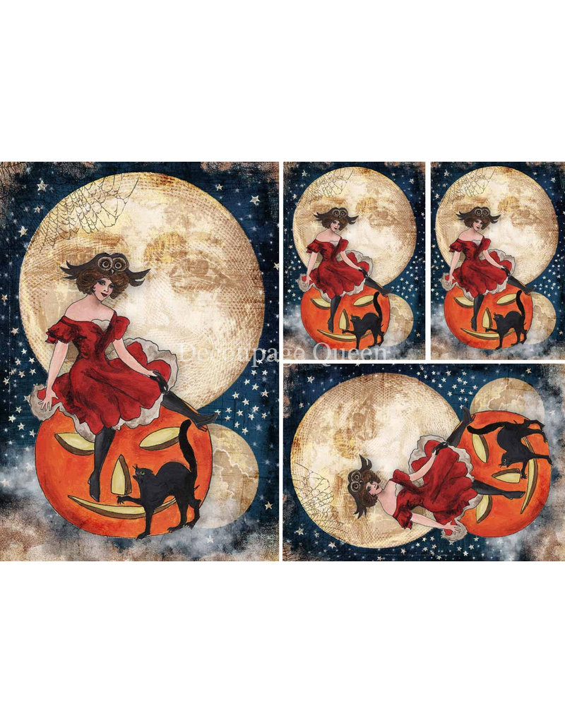 Decoupage Queen Vintage Witch Minis A4