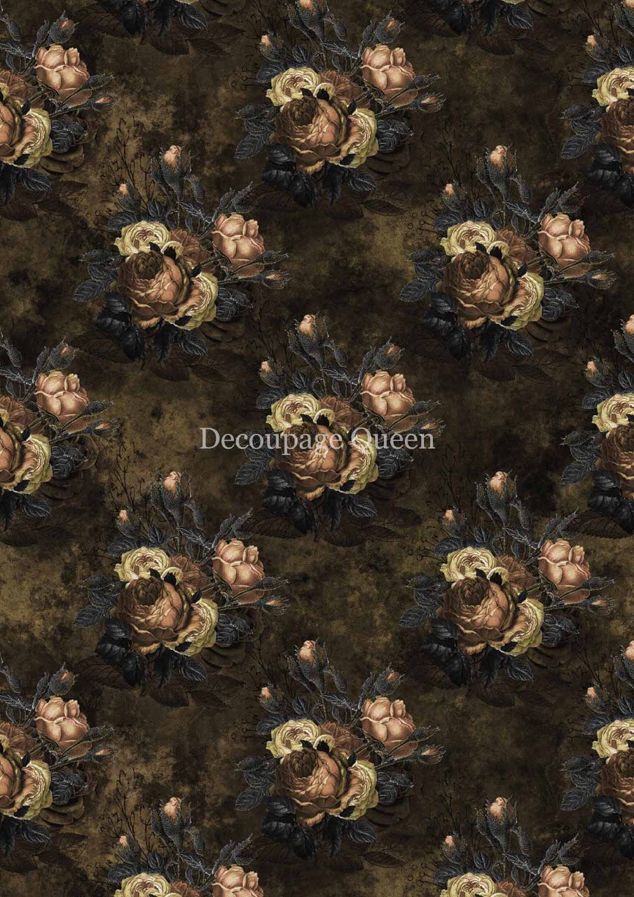 Decoupage Queen Forest Lore - Fall Flowers A4