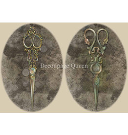 Decoupage Queen Dainty and the Queen - Pair of Scissors A4