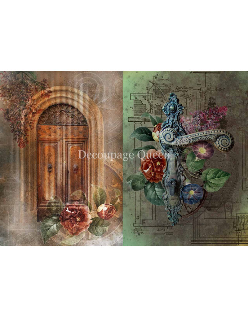 Decoupage Queen Dainty and the Queen - Through the Door A4