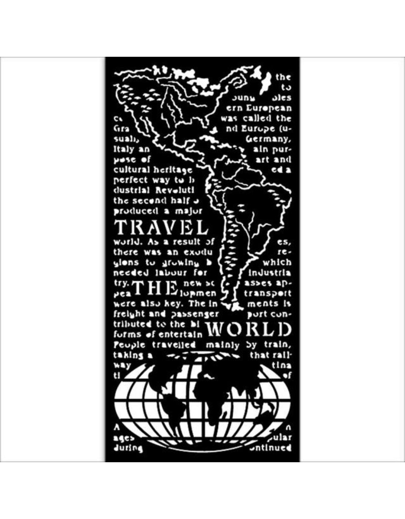 Stamperia Thick stencil cm 12X25 - Create Happiness The World