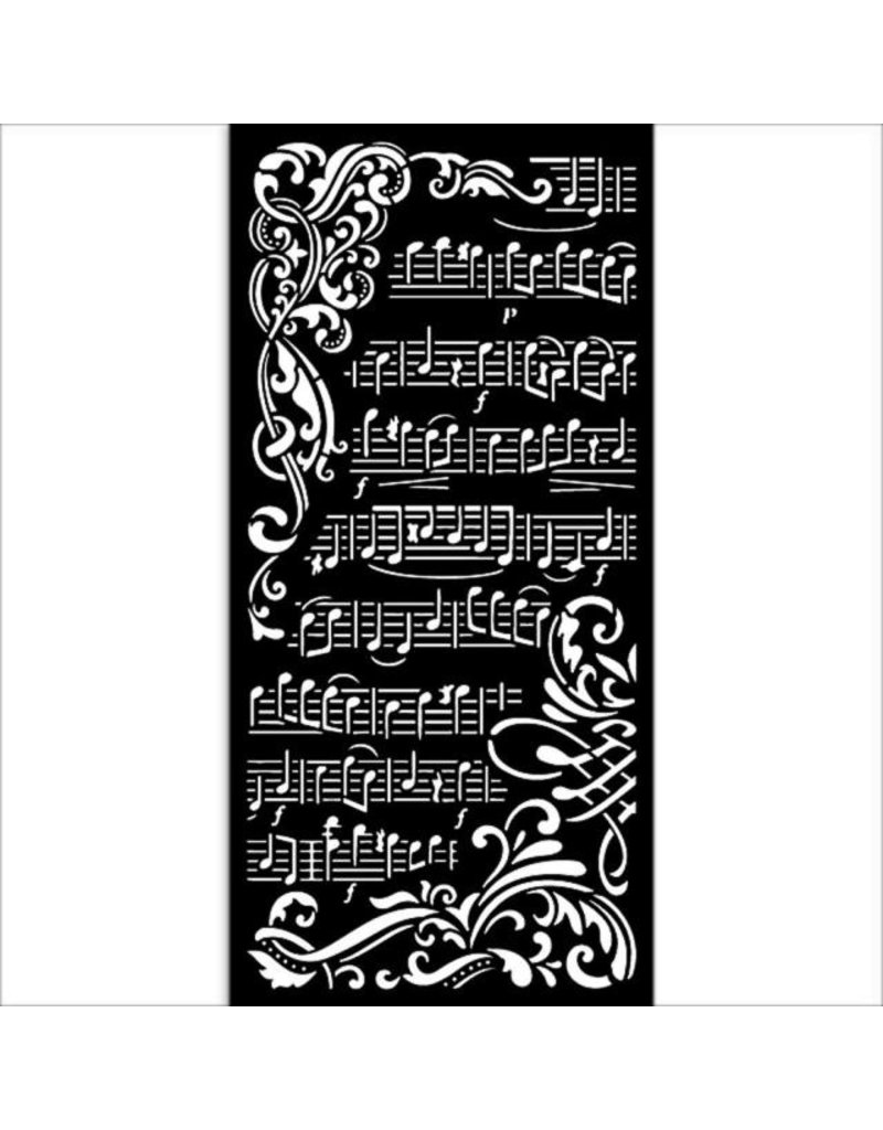 Stamperia Thick stencil cm 12X25 - Create Happiness music
