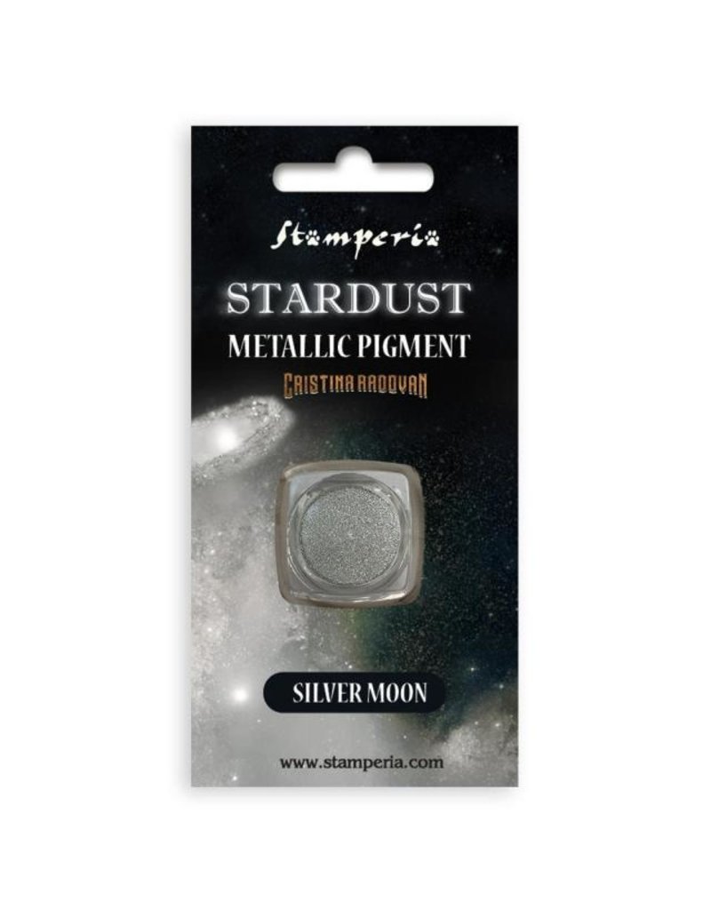 Stamperia Stardust Pigment gr 0,5 - Silver moon