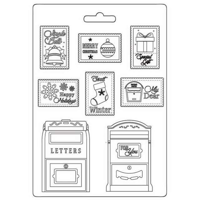 Stamperia Soft Mould A5 - Letter and stamps