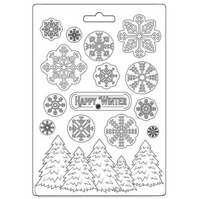 Stamperia Soft Mould A5 - Happy Winter