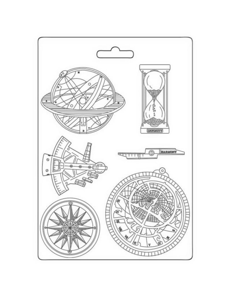 Stamperia Soft Mould A4 - Cosmos Infinity compass