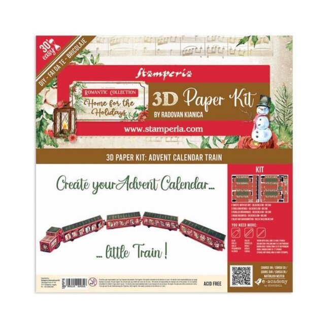 Stamperia 3D Paper Kit - Romantic Home for the holidays