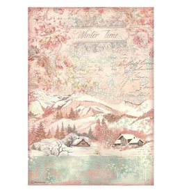 Stamperia A4 Rice paper packed - Sweet winter time