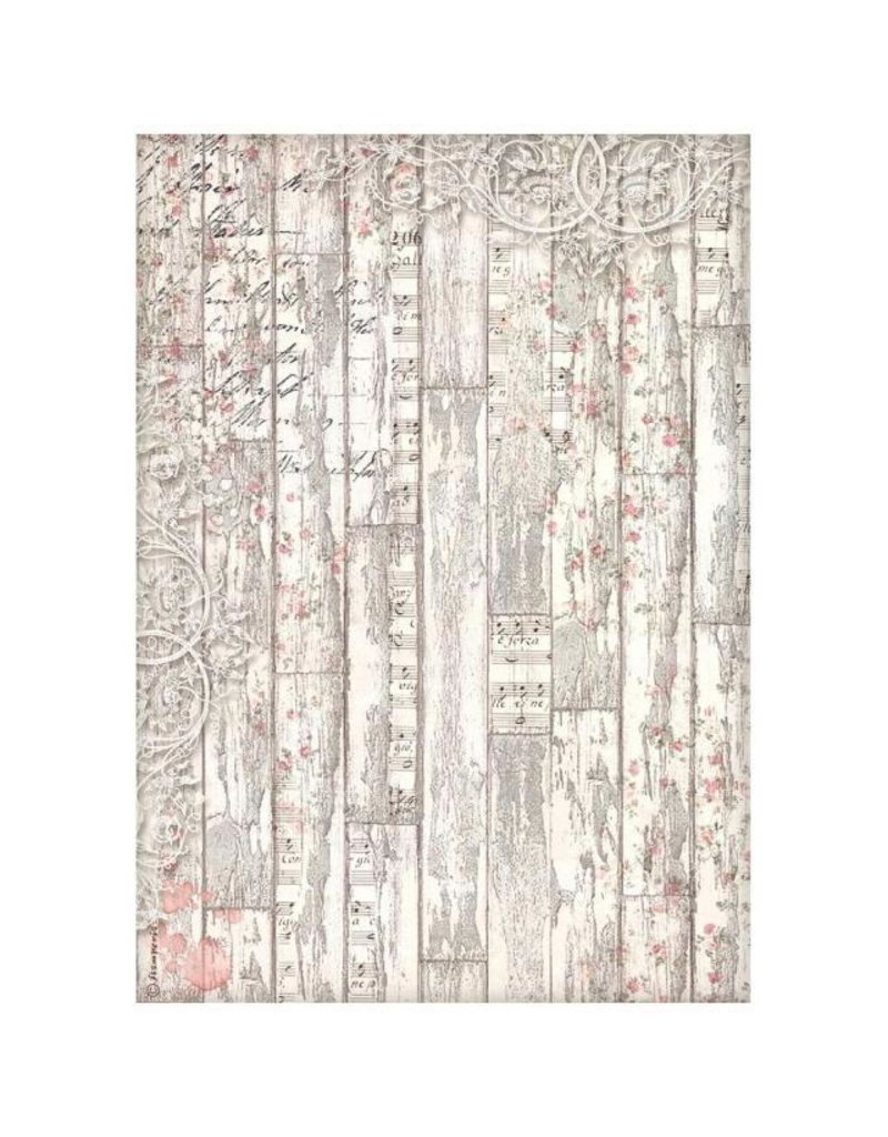 Stamperia A4 Rice paper packed - Sweet winter wood pattern