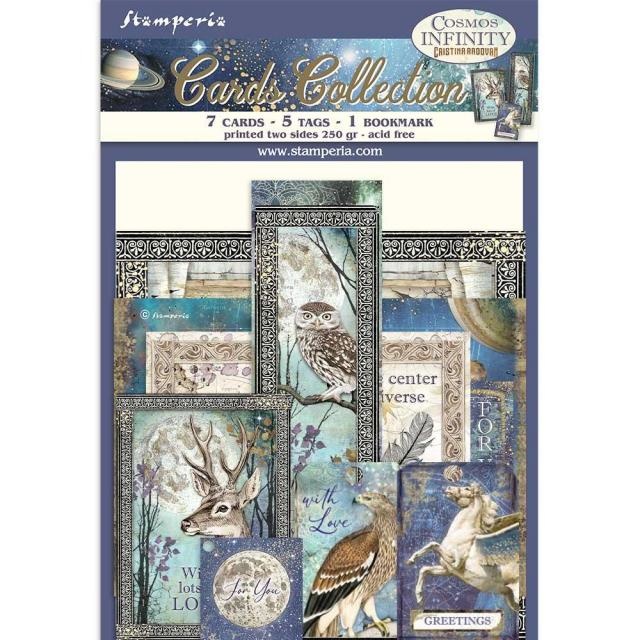 Stamperia Cards Collection - Cosmos Infinity