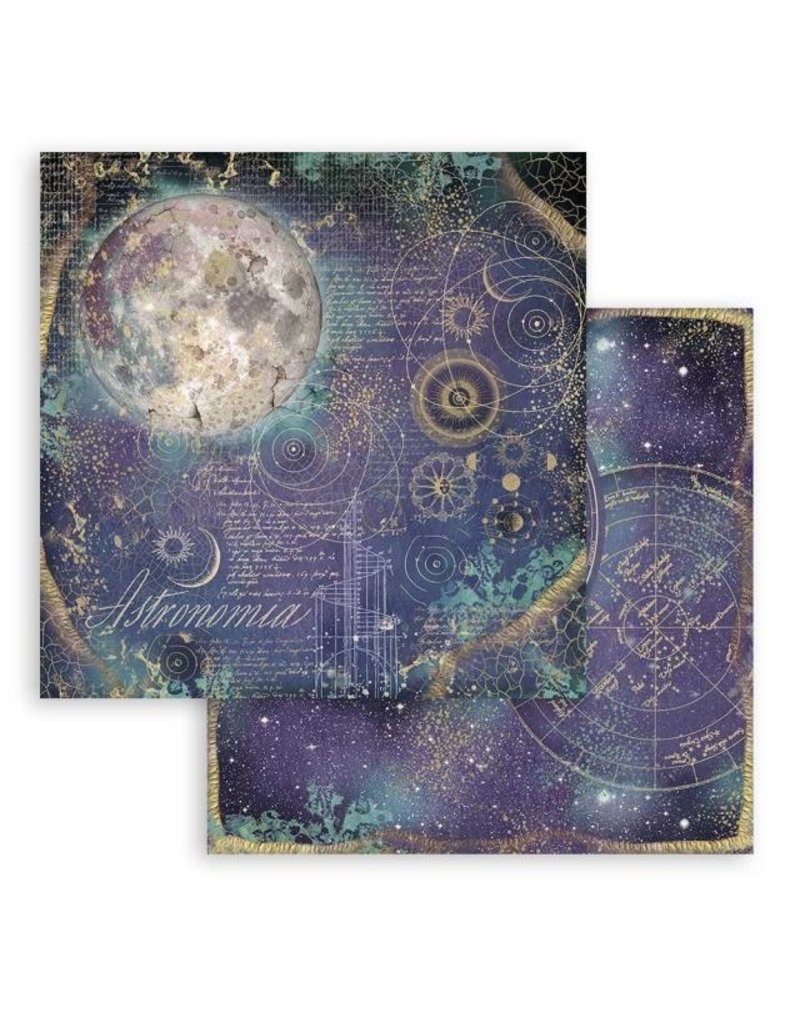 Stamperia Scrapbooking Double face sheet - Cosmos Infinity astronomy