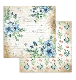 Stamperia Scrapbooking Double face sheet - Romantic Cozy winter flowers